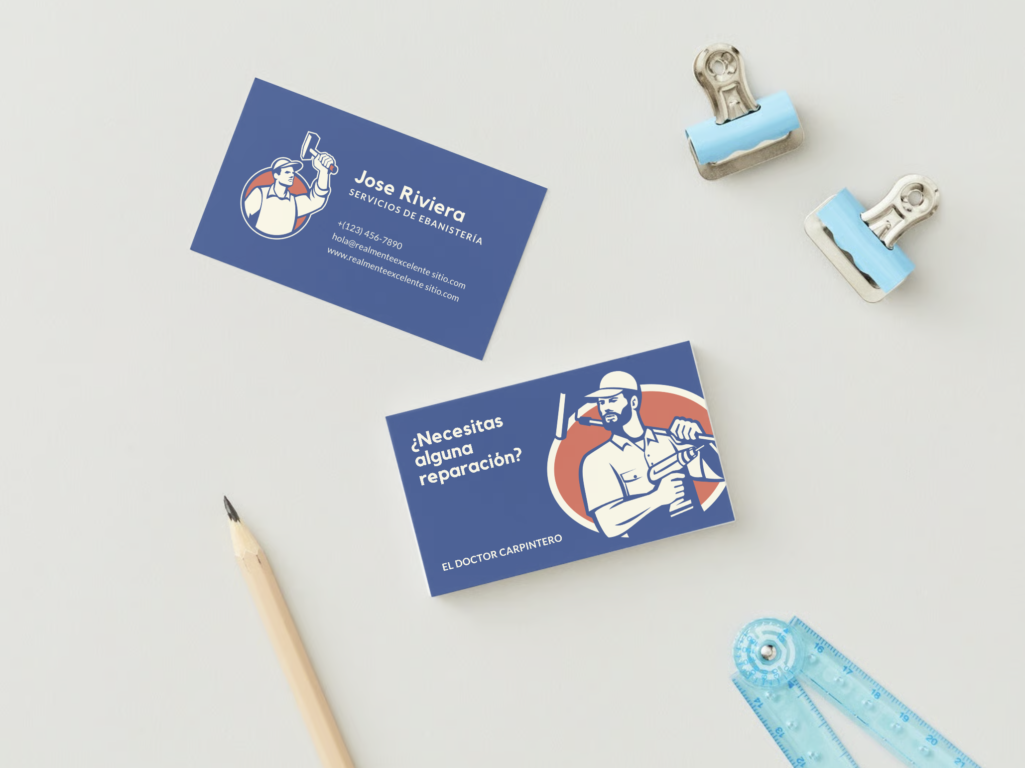 Business card design example