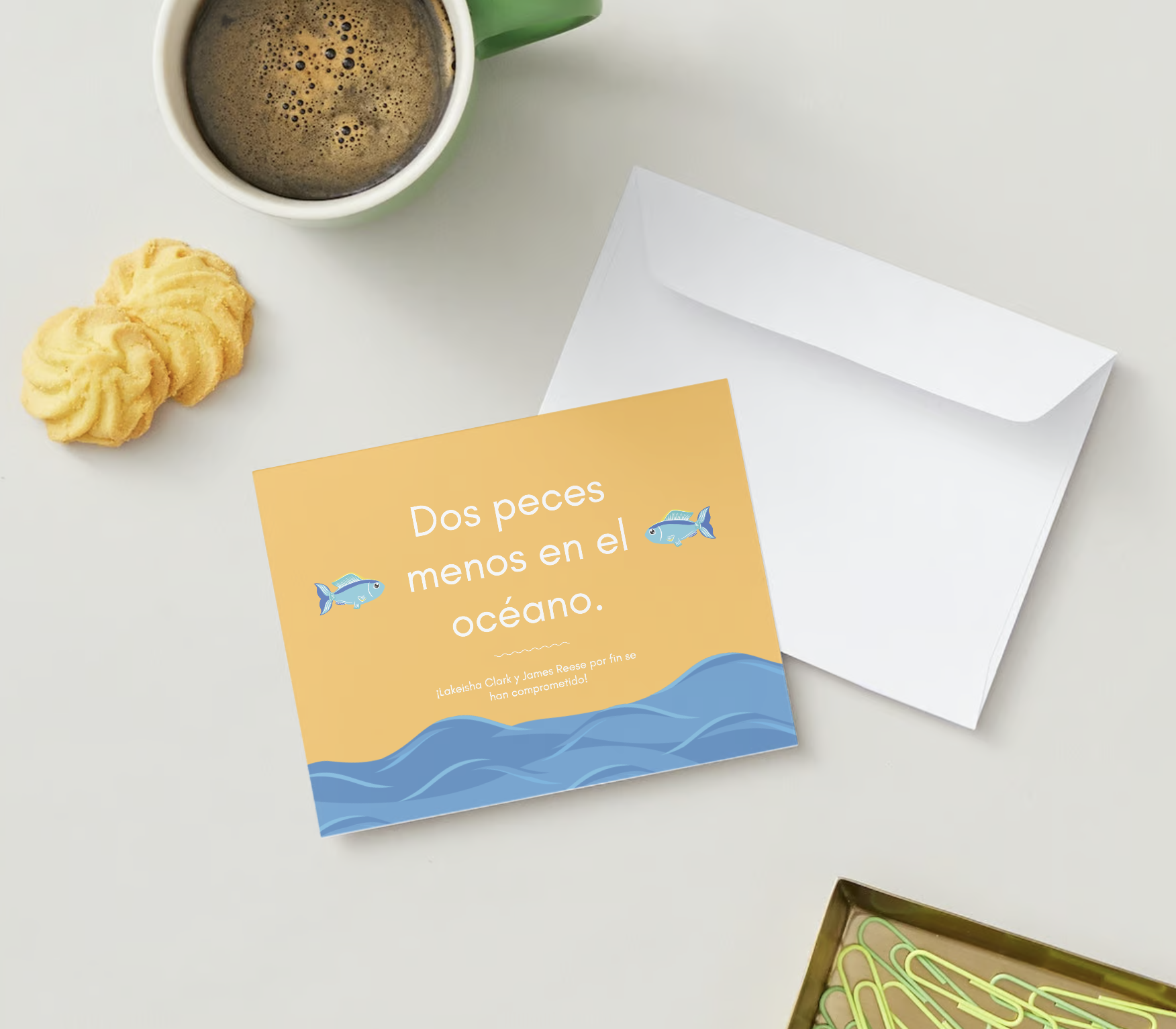 Postcard design example